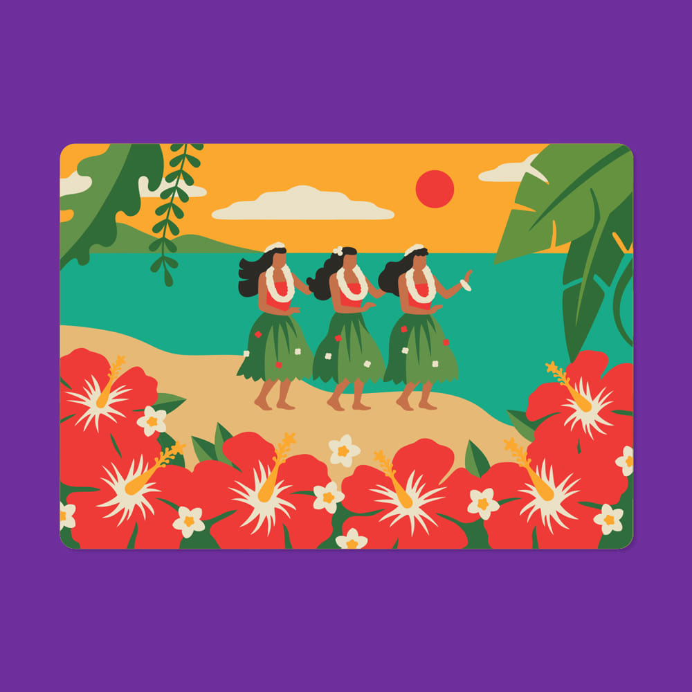 렌티큘러 카드(S) - Aloha Hawaii