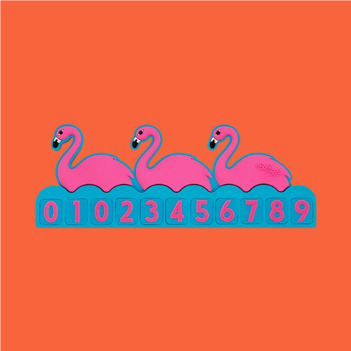 주차번호판 - Flamingo