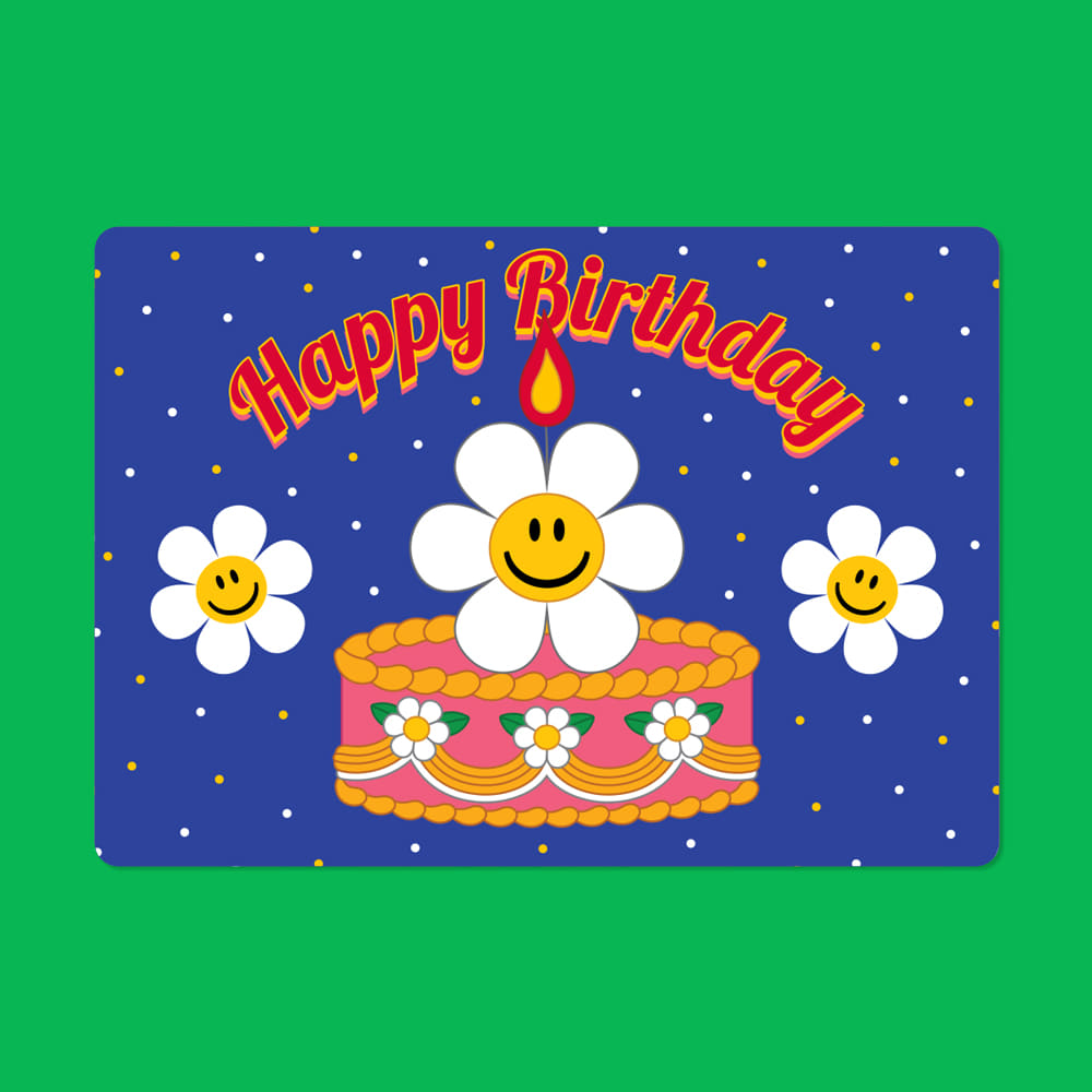 렌티큘러 카드(S) - Birthday Cake