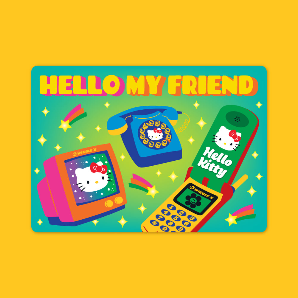 헬로키티 렌티큘러 카드(S) - Hello My Friend